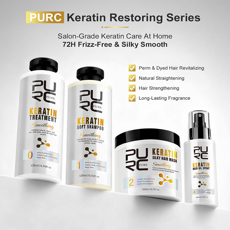 Hair Care Hair Mask - PURC Keratin Treatment Hair Care Set