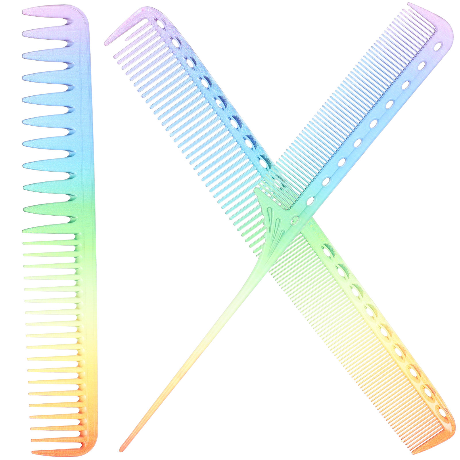 3Pcs Barber Comb Hairdressing  - Hair Care Color 评论和价格