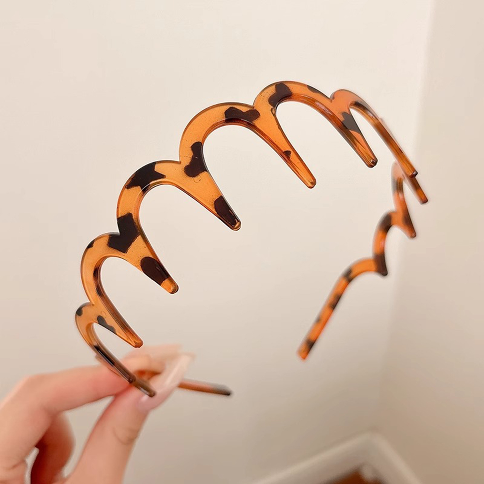 Headband Acrylic Wavy Anti-Sli - Hair Care For Hair Fall 评论和价格