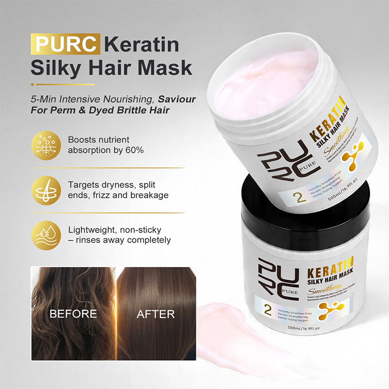 PURC Keratin Treatment Hair Ca - Hair Care Hair Mask 评论和价格