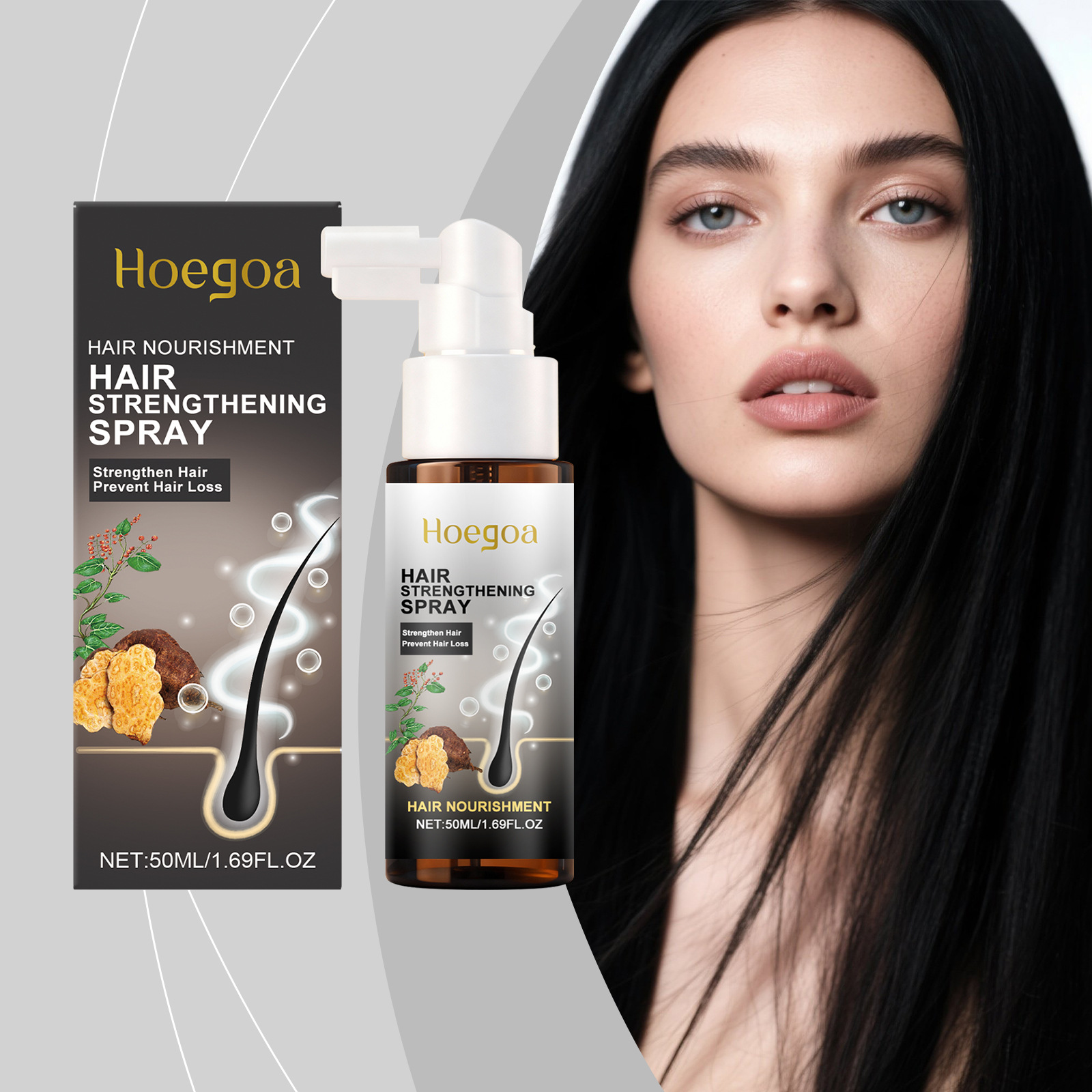 Hoegoa Hair Strengthening Spra - Hair Care For Hair Fall 评论和价格