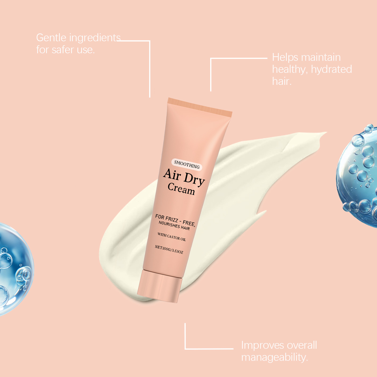 Air Dry Smoothing Hair Cream A - Hair Care Conditioner 评论和价格